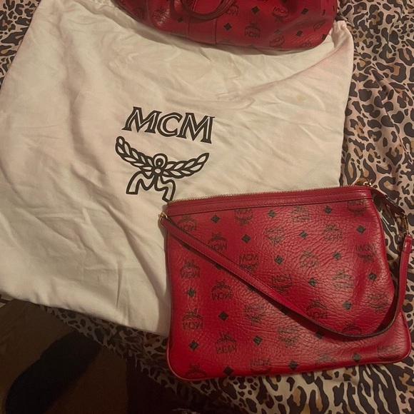 Authentic Ruby Red MCM Pouch Purse SOLD - Picture 2 of 6